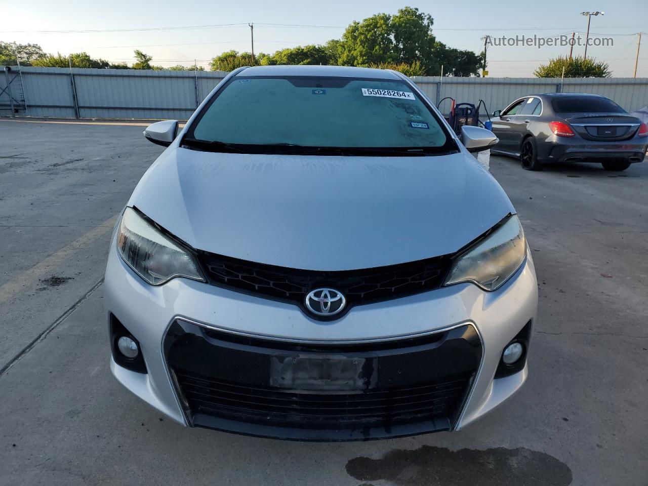 2015 Toyota Corolla L Silver vin: 5YFBURHE6FP323209