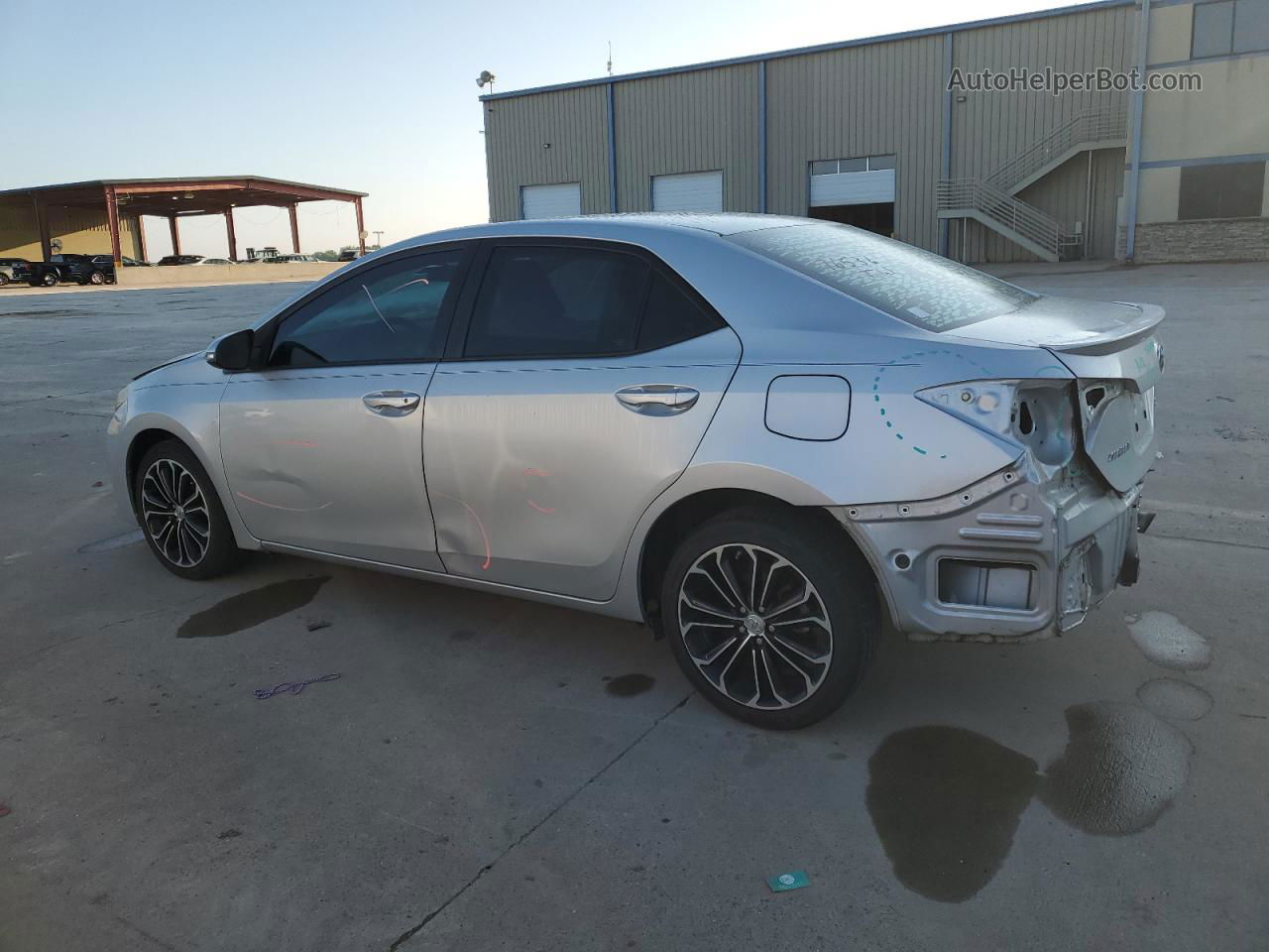 2015 Toyota Corolla L Silver vin: 5YFBURHE6FP323209