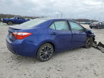 2015 Toyota Corolla L Blue vin: 5YFBURHE6FP340026