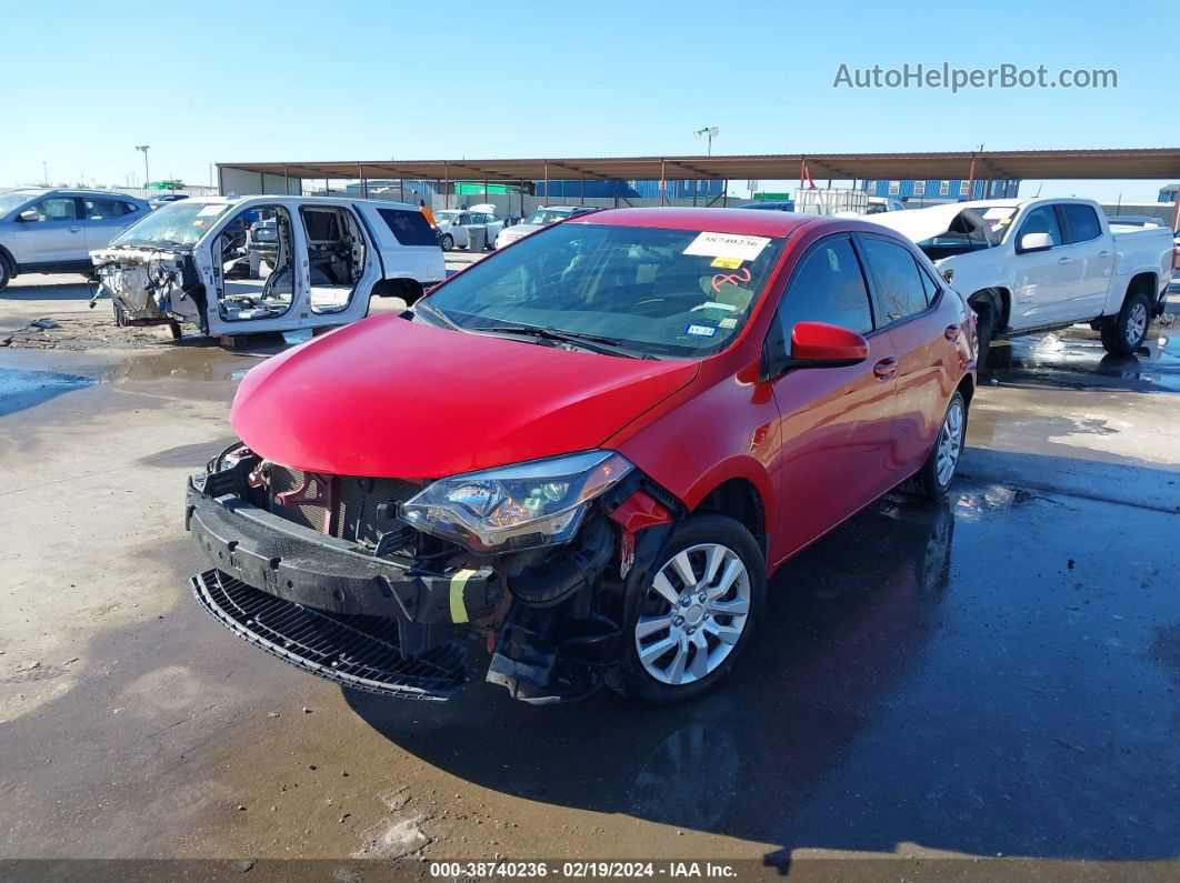 2015 Toyota Corolla Le Red vin: 5YFBURHE6FP341466