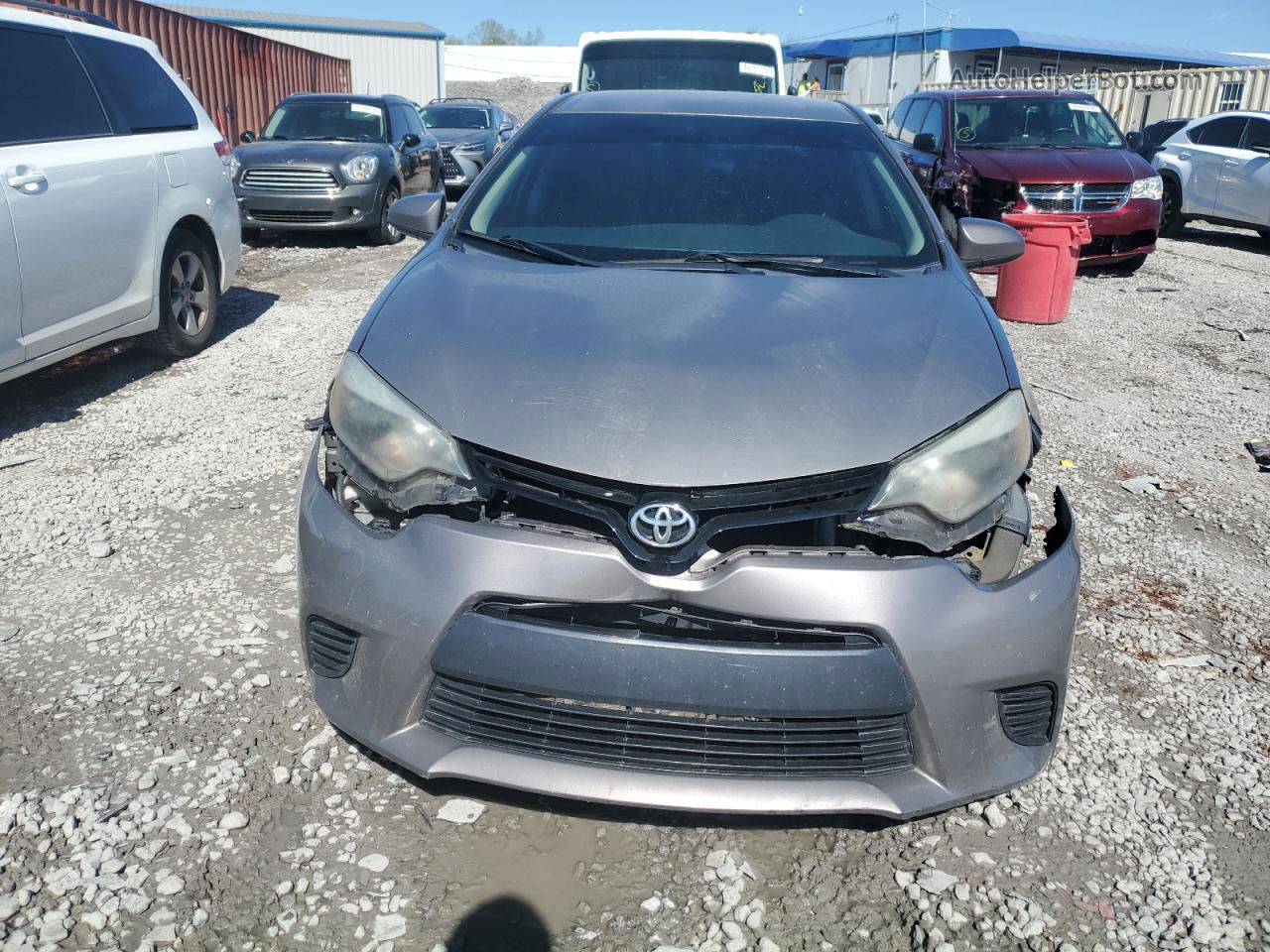 2015 Toyota Corolla L Gray vin: 5YFBURHE6FP357442