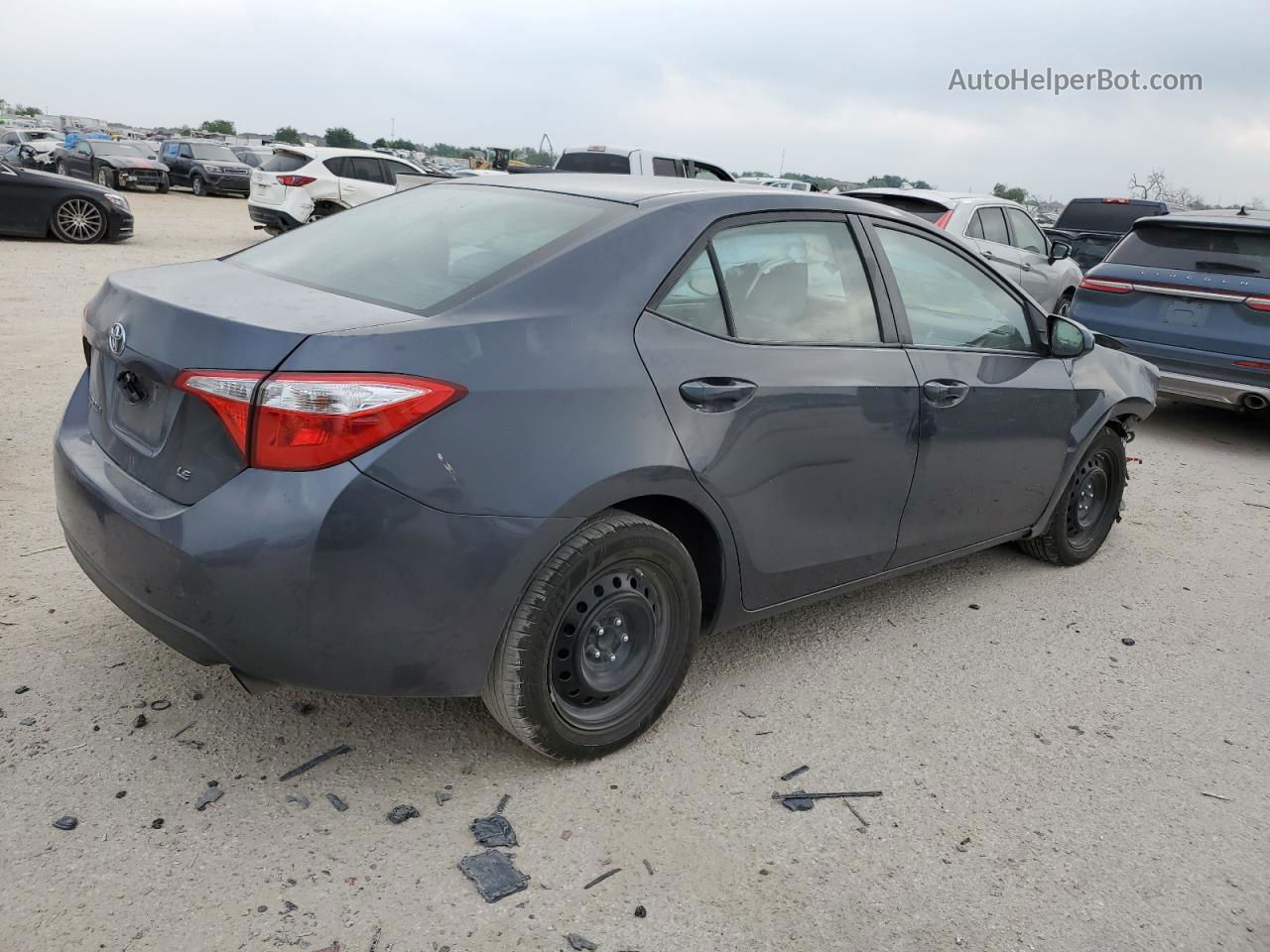 2016 Toyota Corolla L Угольный vin: 5YFBURHE6GP415616