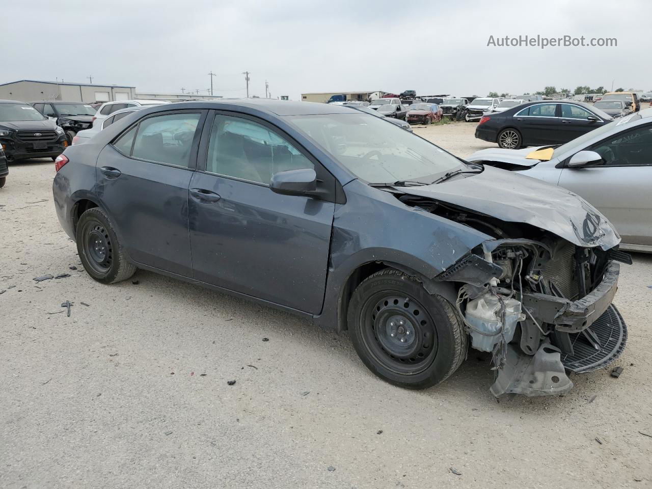 2016 Toyota Corolla L Угольный vin: 5YFBURHE6GP415616