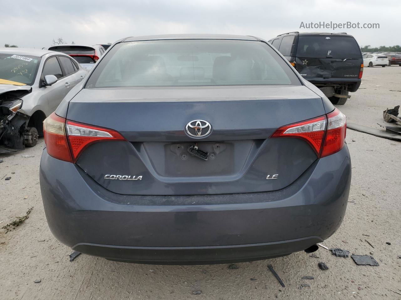 2016 Toyota Corolla L Угольный vin: 5YFBURHE6GP415616