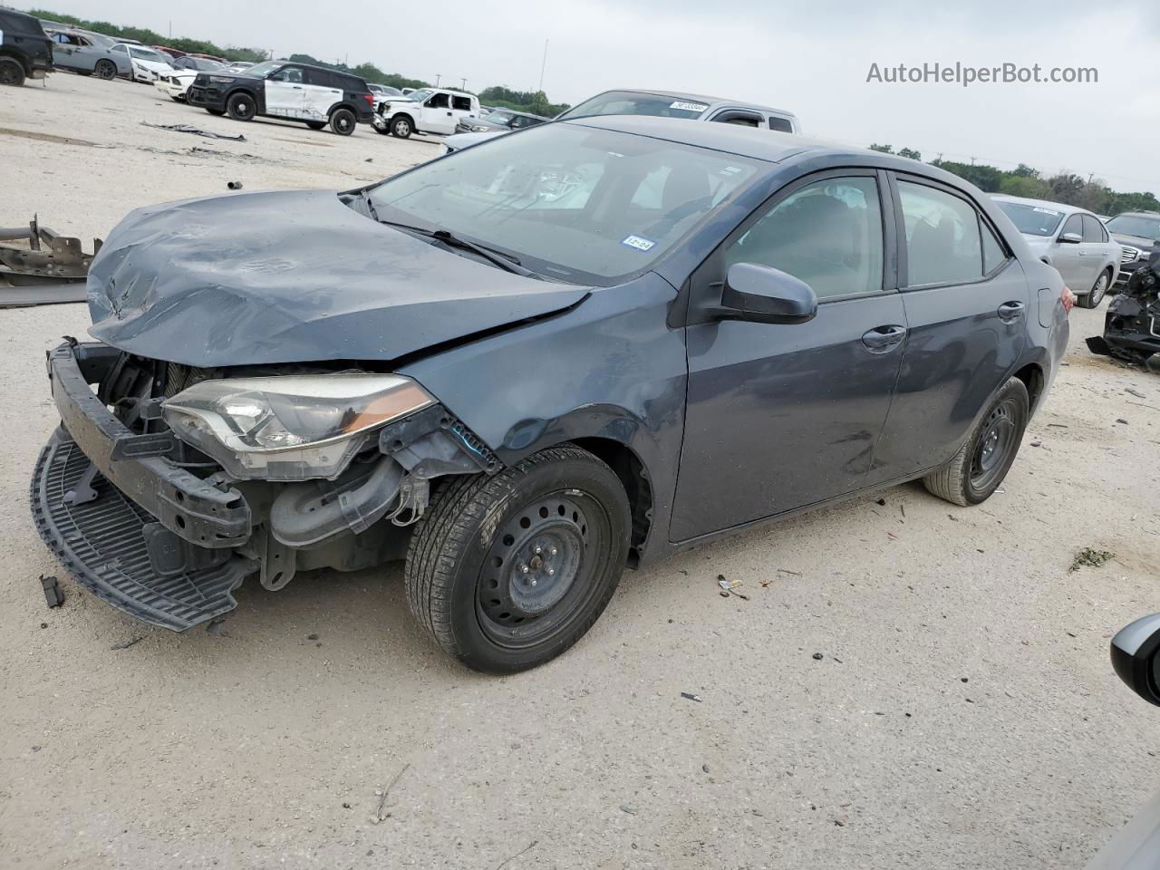 2016 Toyota Corolla L Угольный vin: 5YFBURHE6GP415616