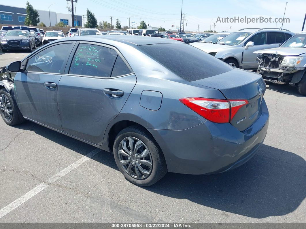 2016 Toyota Corolla Le Silver vin: 5YFBURHE6GP536890