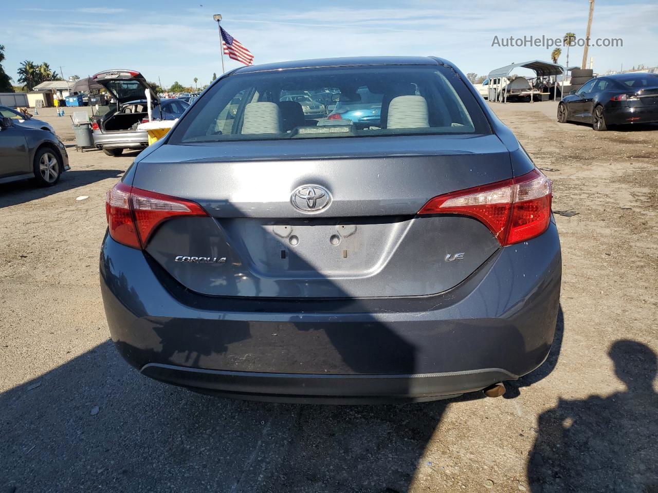 2017 Toyota Corolla L Gray vin: 5YFBURHE6HP570958