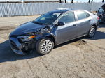 2017 Toyota Corolla L Gray vin: 5YFBURHE6HP570958