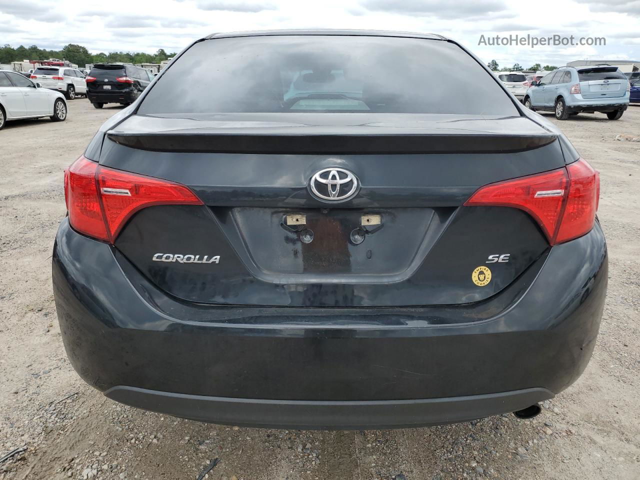 2017 Toyota Corolla L Black vin: 5YFBURHE6HP597058