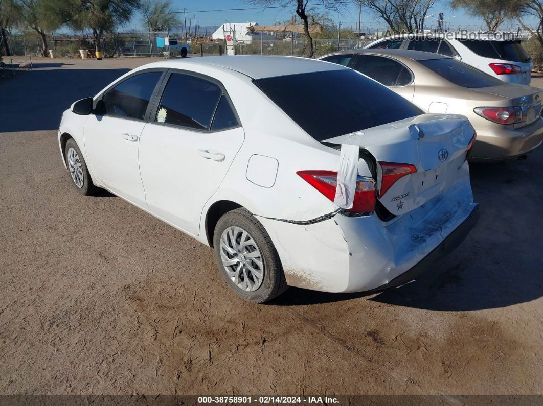 2017 Toyota Corolla Le White vin: 5YFBURHE6HP603229