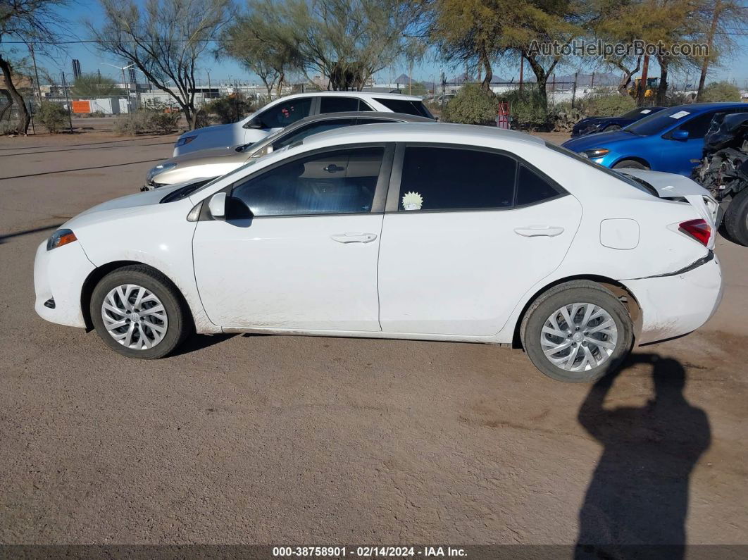 2017 Toyota Corolla Le White vin: 5YFBURHE6HP603229