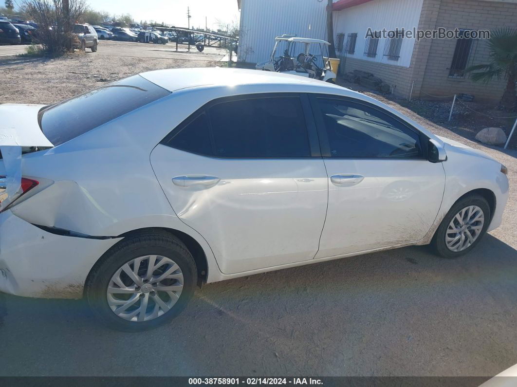 2017 Toyota Corolla Le White vin: 5YFBURHE6HP603229