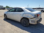 2017 Toyota Corolla L Silver vin: 5YFBURHE6HP604381