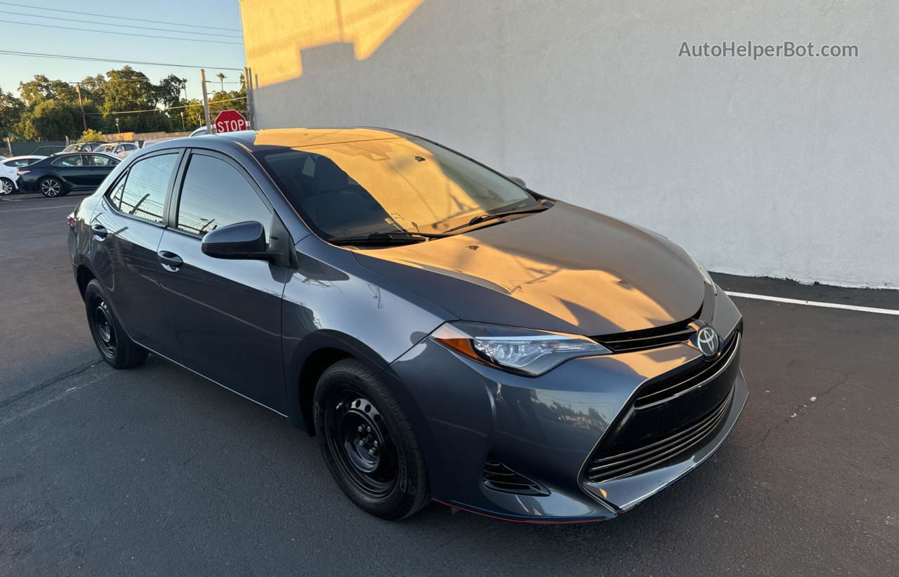 2017 Toyota Corolla L Gray vin: 5YFBURHE6HP649532