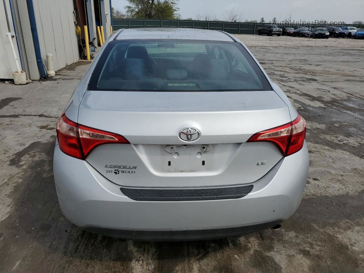 2017 Toyota Corolla L Silver vin: 5YFBURHE6HP659252