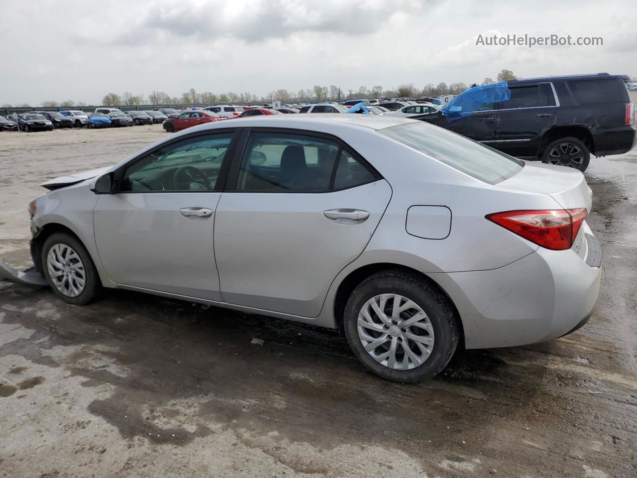 2017 Toyota Corolla L Silver vin: 5YFBURHE6HP659252