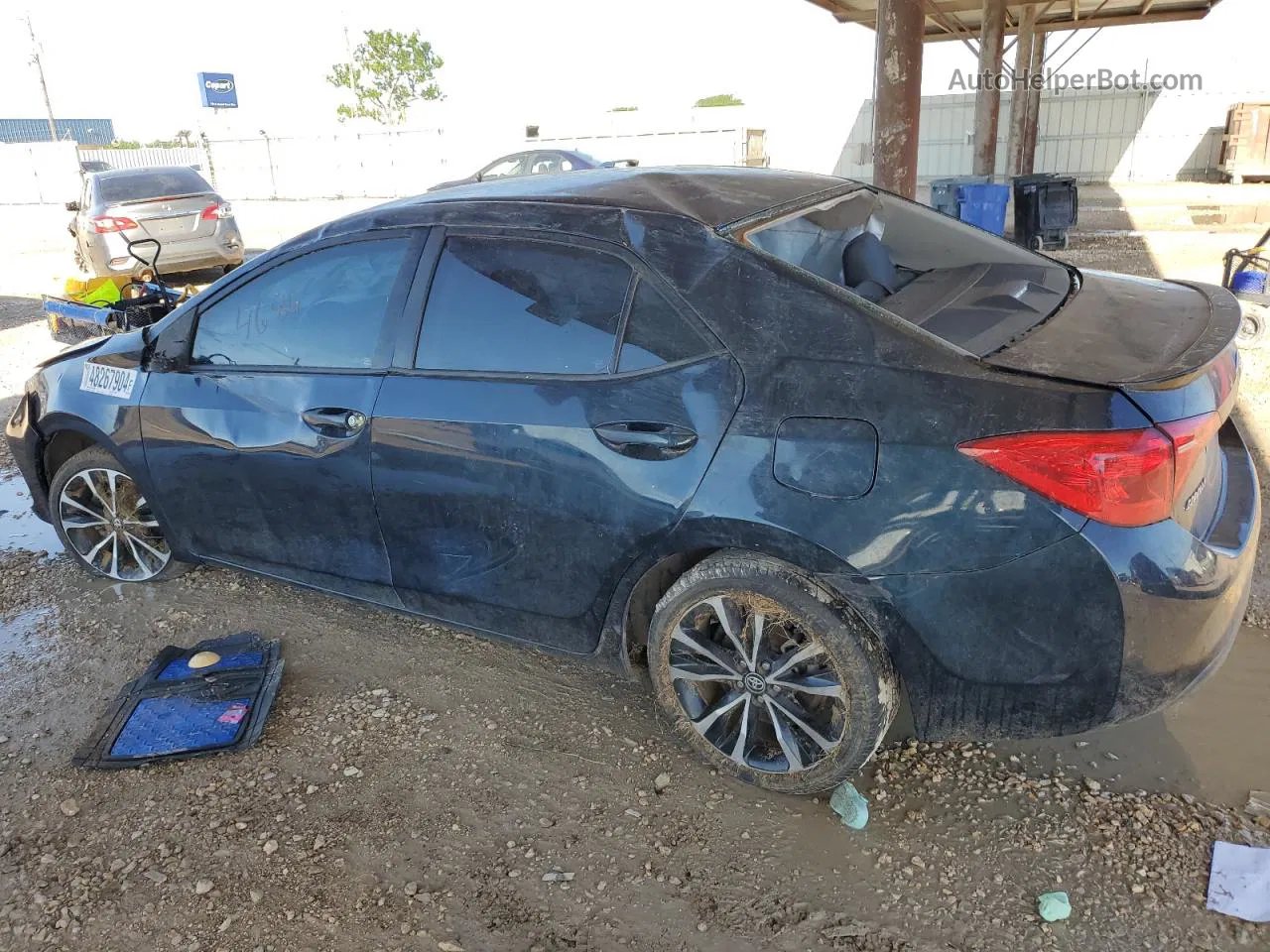 2017 Toyota Corolla L Blue vin: 5YFBURHE6HP670218