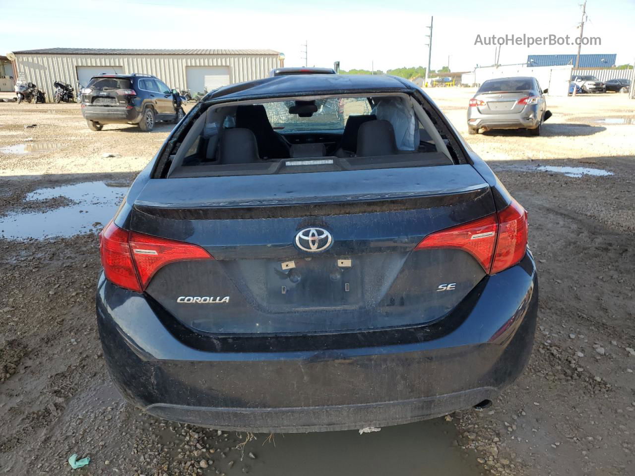 2017 Toyota Corolla L Blue vin: 5YFBURHE6HP670218