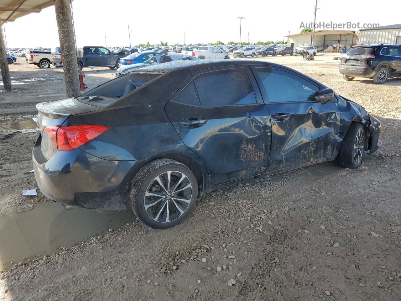 2017 Toyota Corolla L Blue vin: 5YFBURHE6HP670218