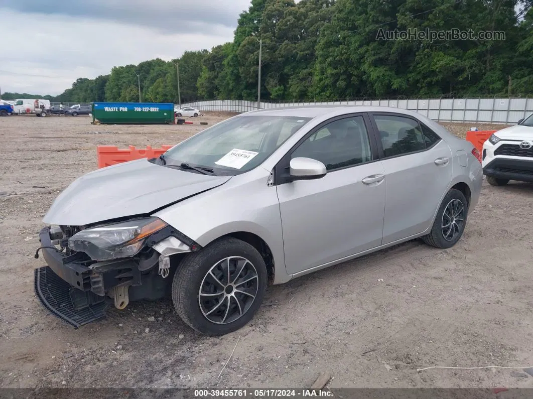 2017 Toyota Corolla Le Серебряный vin: 5YFBURHE6HP705243