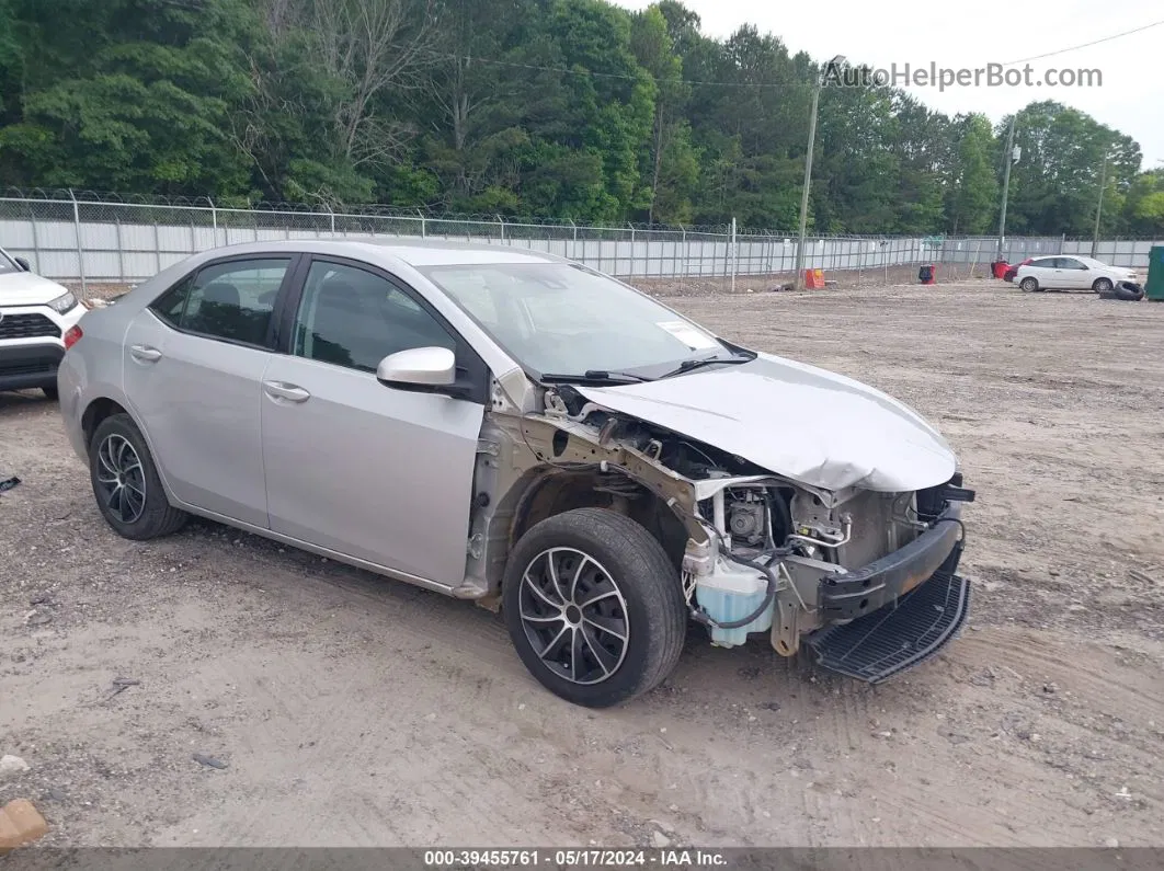 2017 Toyota Corolla Le Silver vin: 5YFBURHE6HP705243