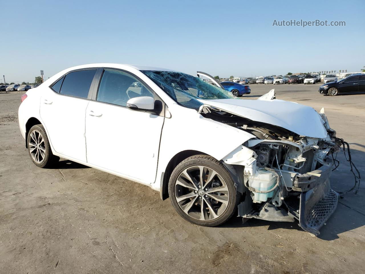 2019 Toyota Corolla L White vin: 5YFBURHE6KP858809