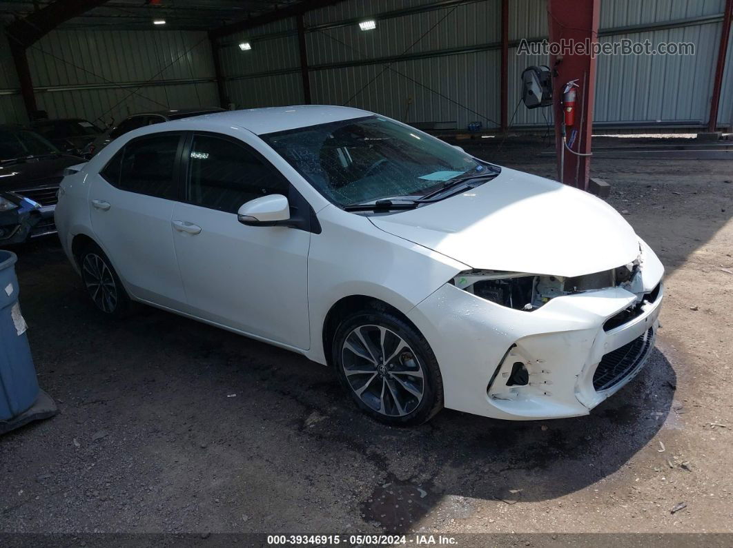 2019 Toyota Corolla Se White vin: 5YFBURHE6KP862505