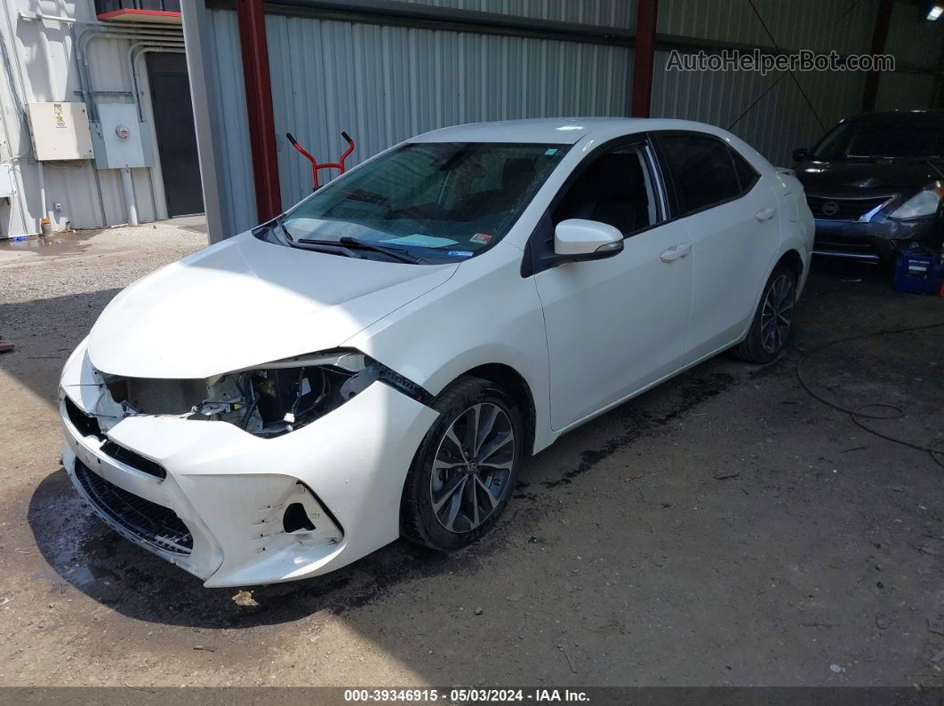 2019 Toyota Corolla Se White vin: 5YFBURHE6KP862505