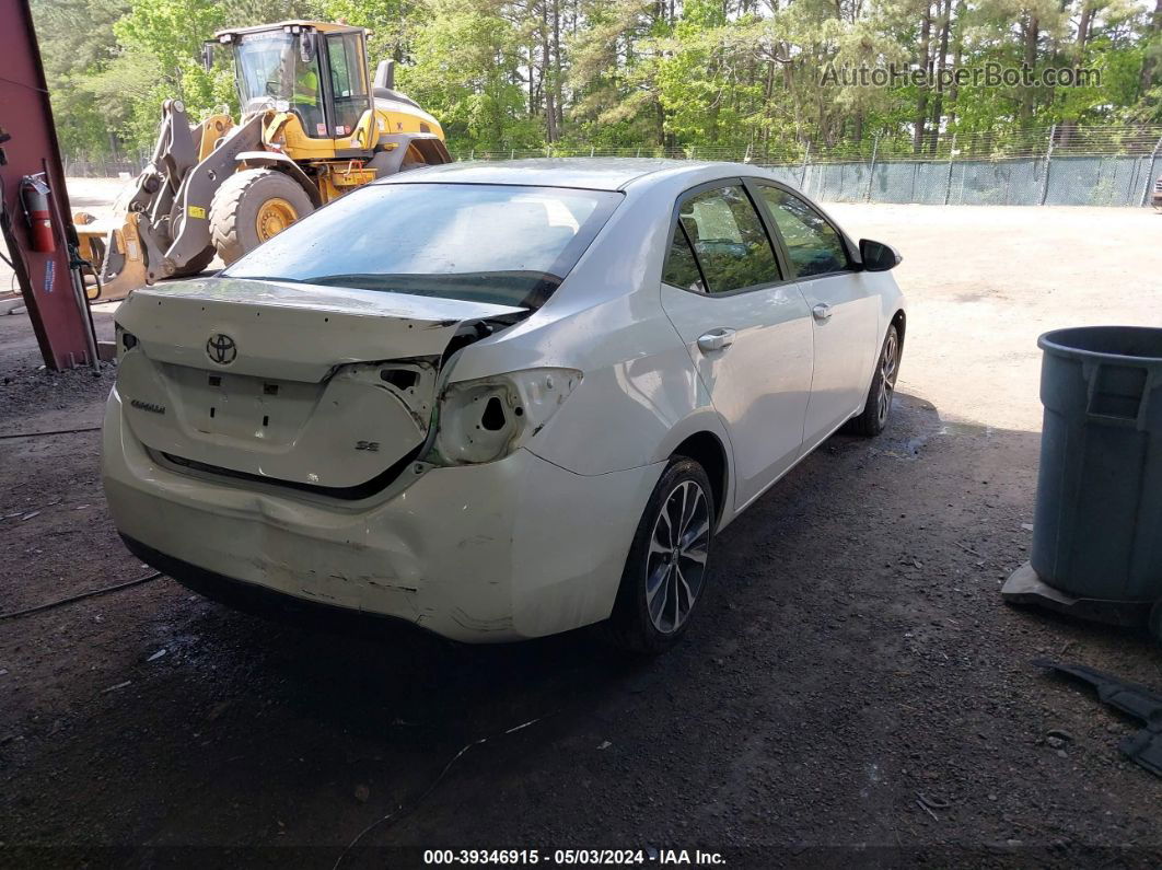 2019 Toyota Corolla Se White vin: 5YFBURHE6KP862505