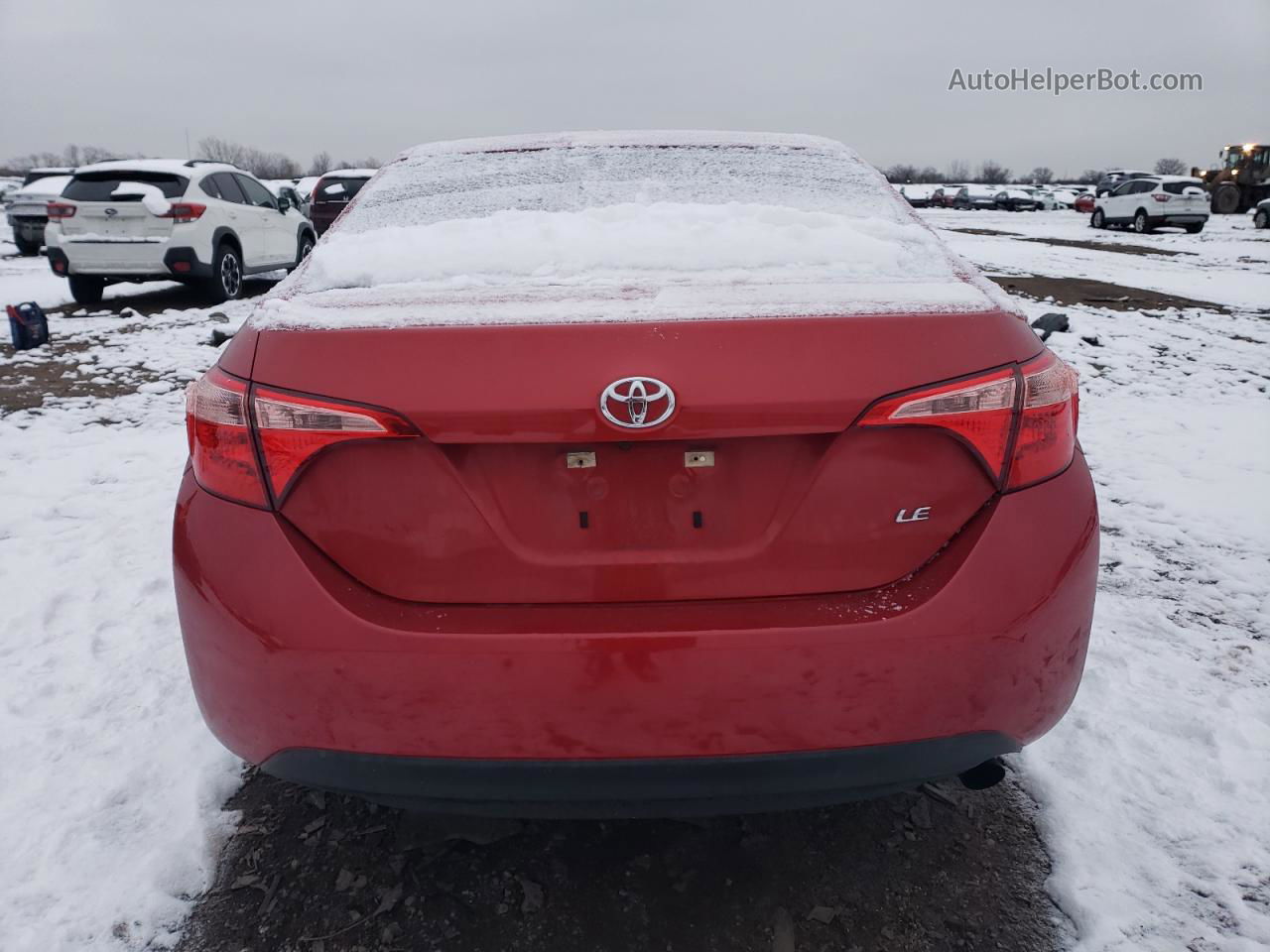 2019 Toyota Corolla L Red vin: 5YFBURHE6KP862844