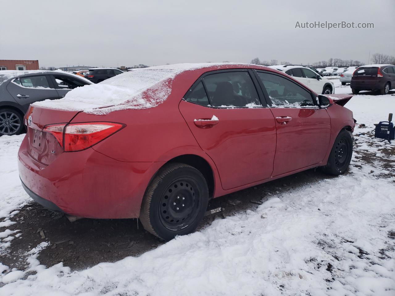 2019 Toyota Corolla L Red vin: 5YFBURHE6KP862844