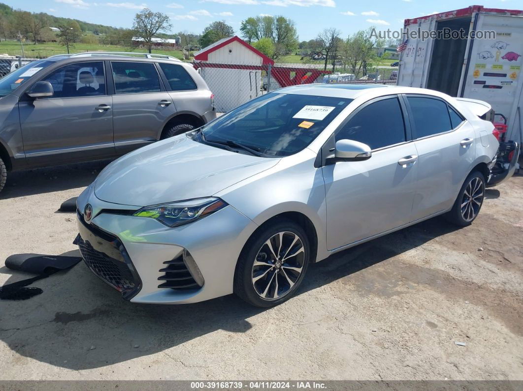 2019 Toyota Corolla Xse Серебряный vin: 5YFBURHE6KP871186