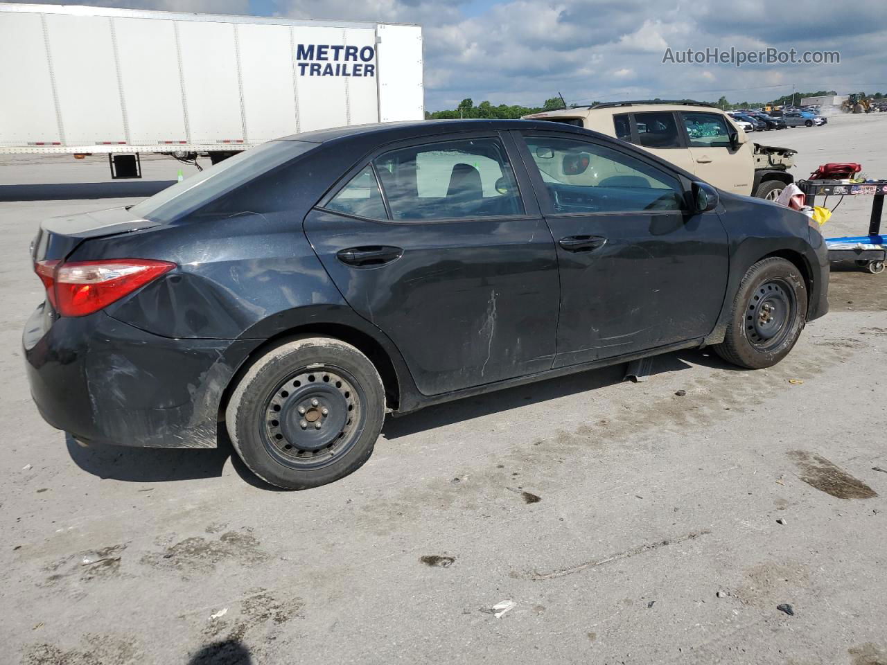 2019 Toyota Corolla L Black vin: 5YFBURHE6KP873715