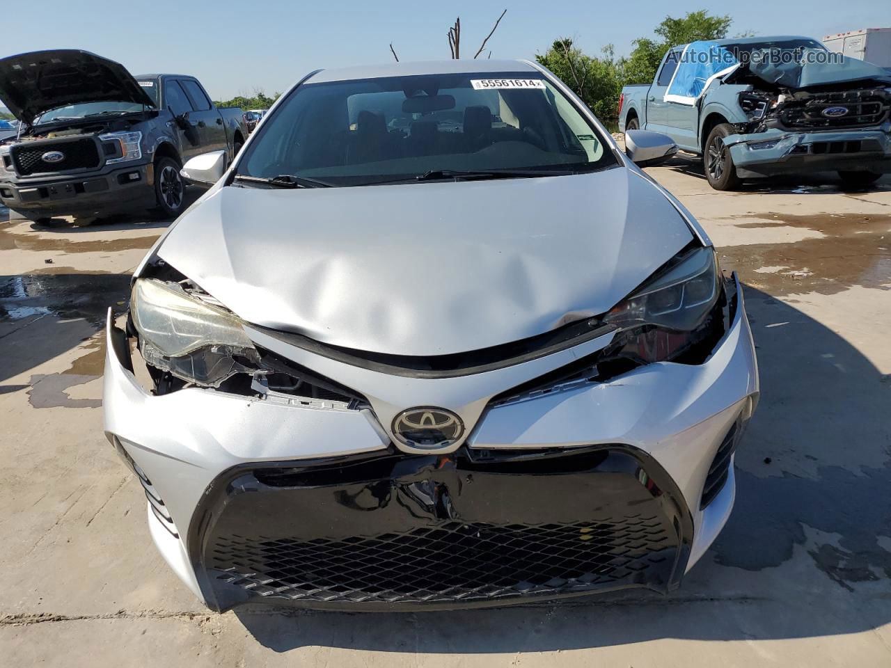 2019 Toyota Corolla L Silver vin: 5YFBURHE6KP883175