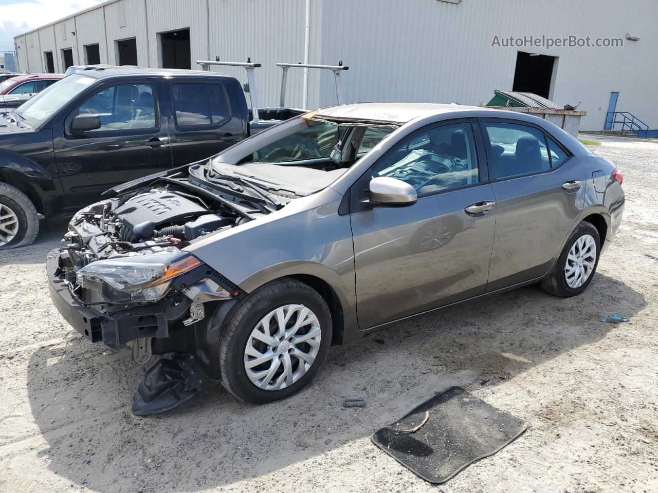 2019 Toyota Corolla L Gray vin: 5YFBURHE6KP895360