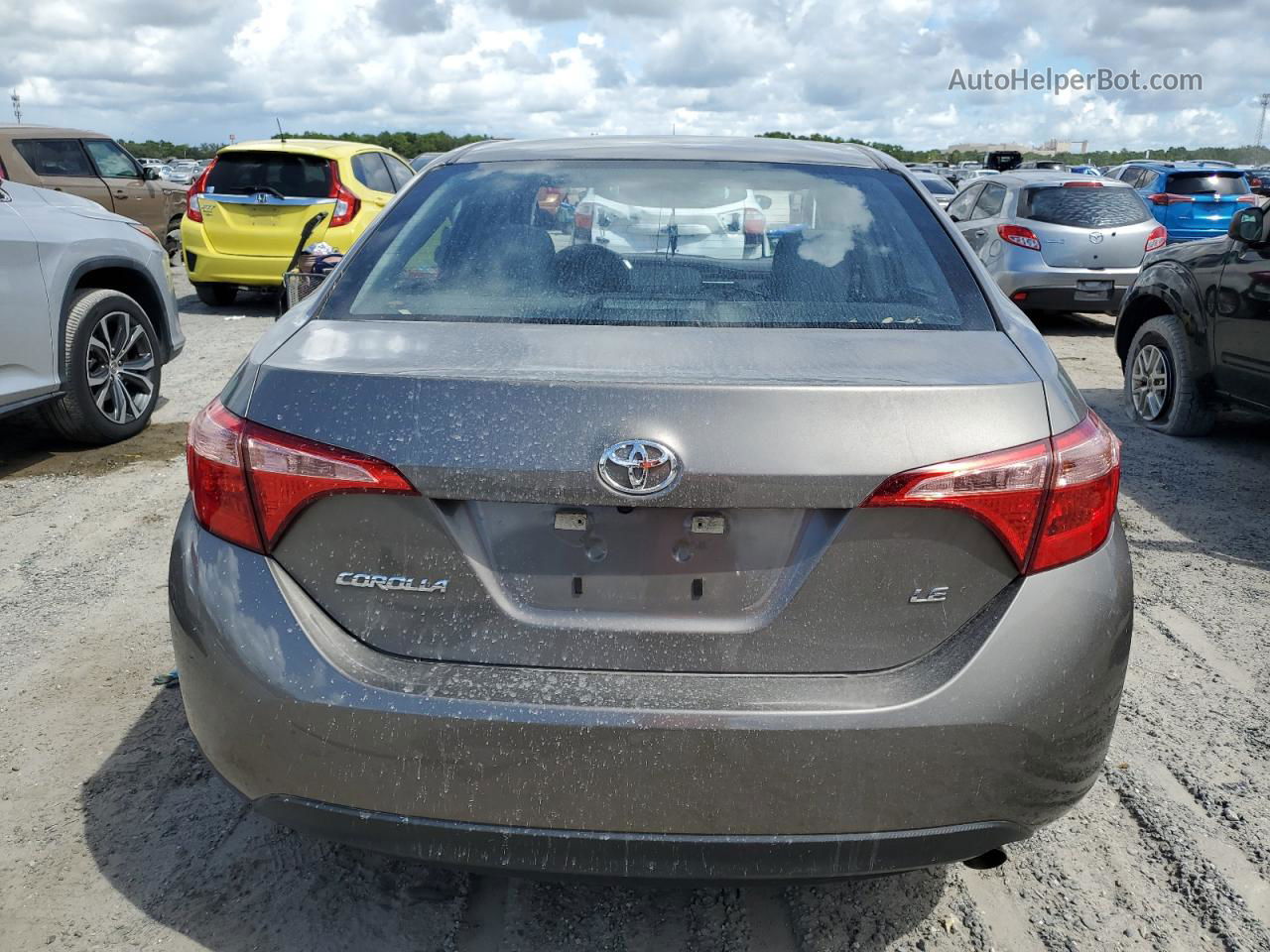 2019 Toyota Corolla L Gray vin: 5YFBURHE6KP895360