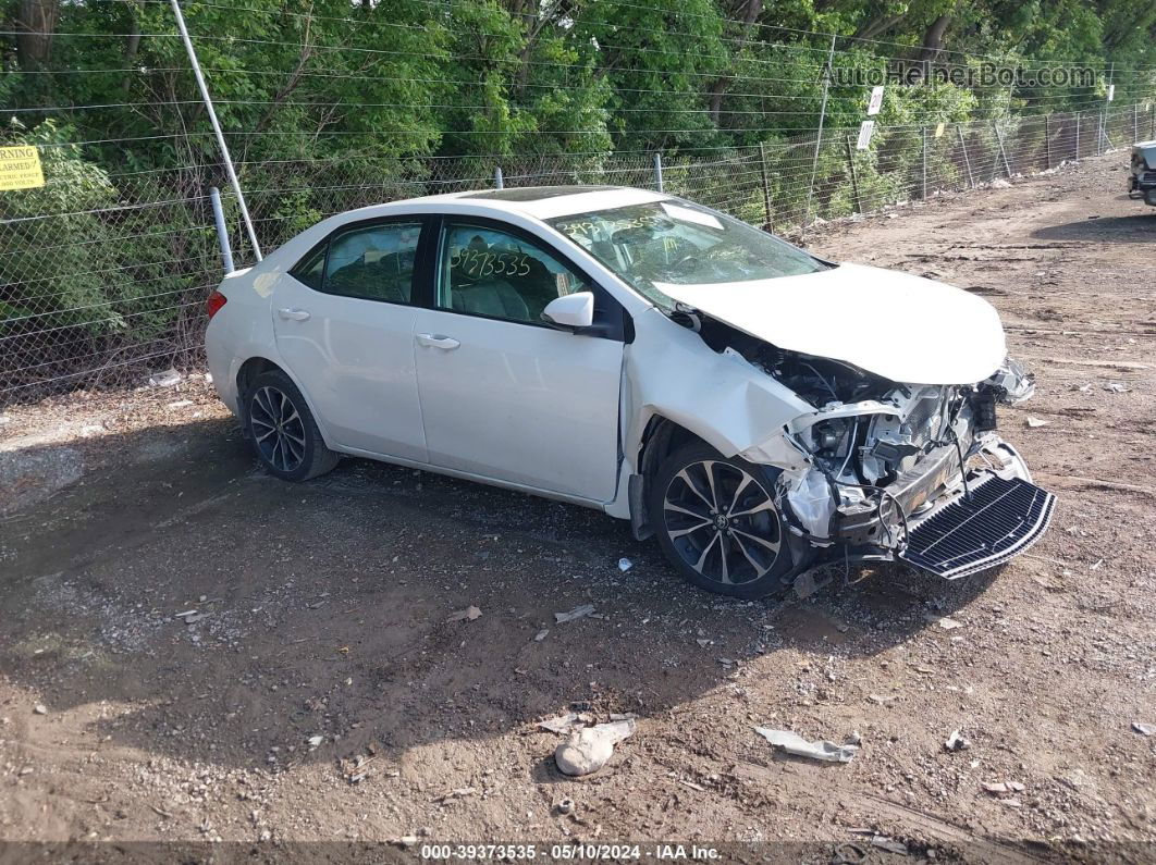 2019 Toyota Corolla Xse White vin: 5YFBURHE6KP914327