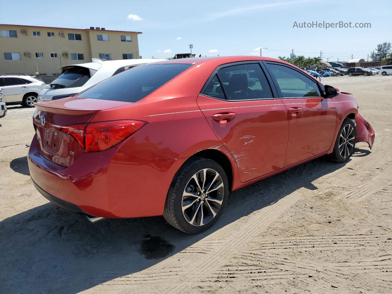 2019 Toyota Corolla L Red vin: 5YFBURHE6KP917146