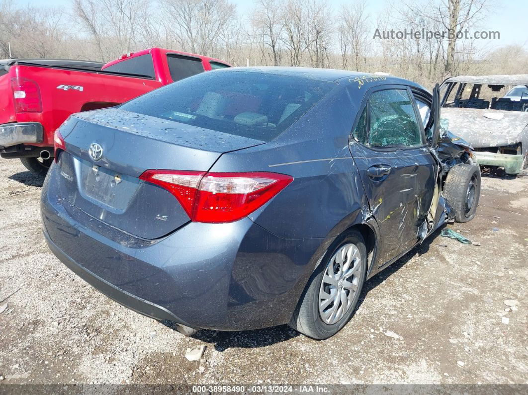 2019 Toyota Corolla Le Gray vin: 5YFBURHE6KP921519