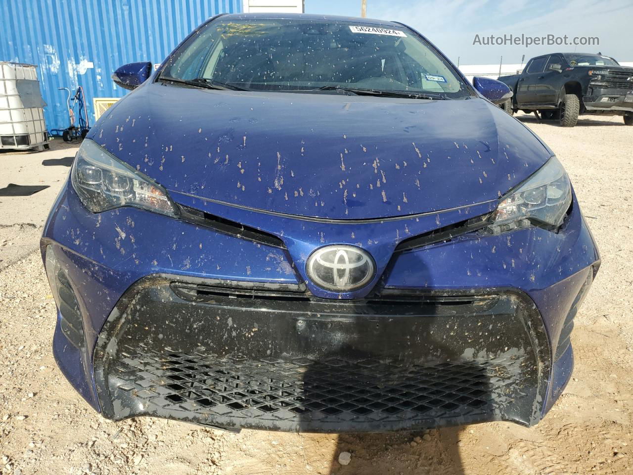 2019 Toyota Corolla L Синий vin: 5YFBURHE6KP923089