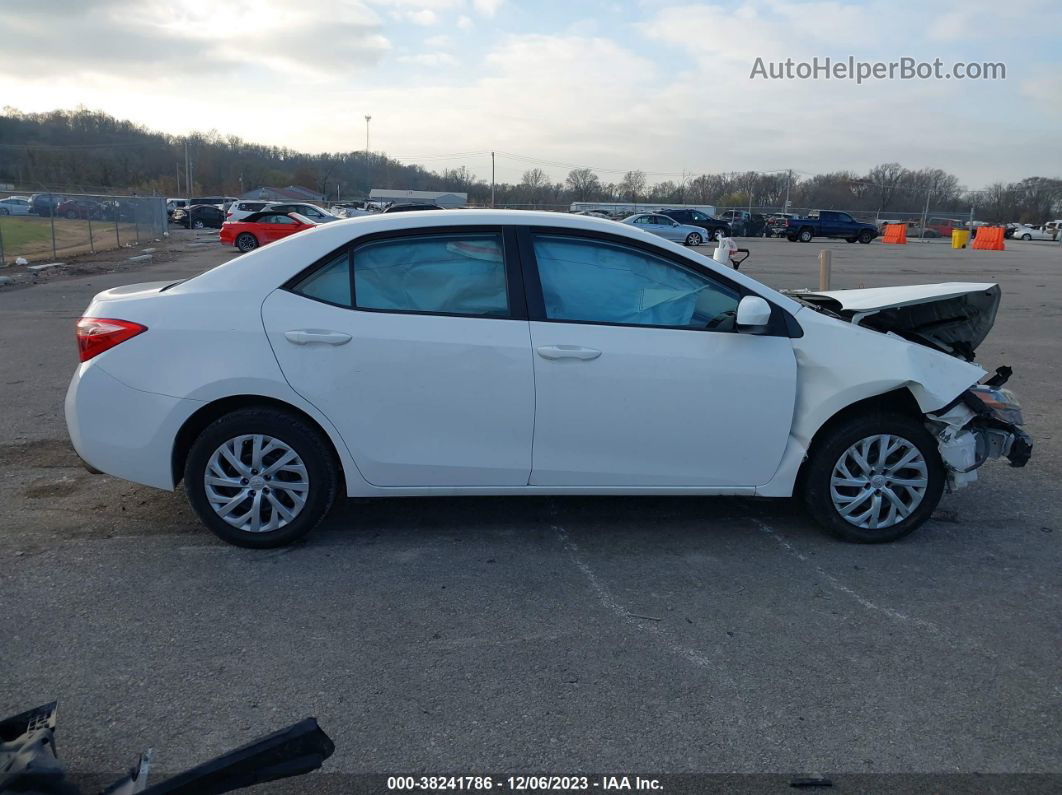 2019 Toyota Corolla Le White vin: 5YFBURHE6KP934402