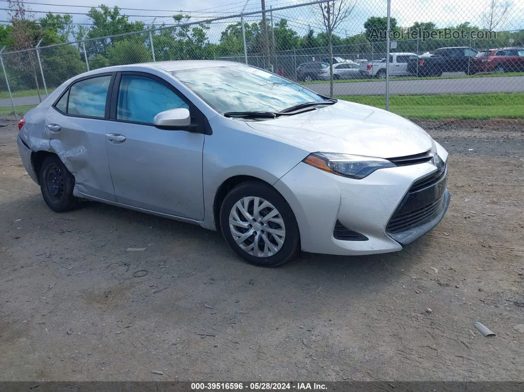 2019 Toyota Corolla Le Silver vin: 5YFBURHE6KP937770