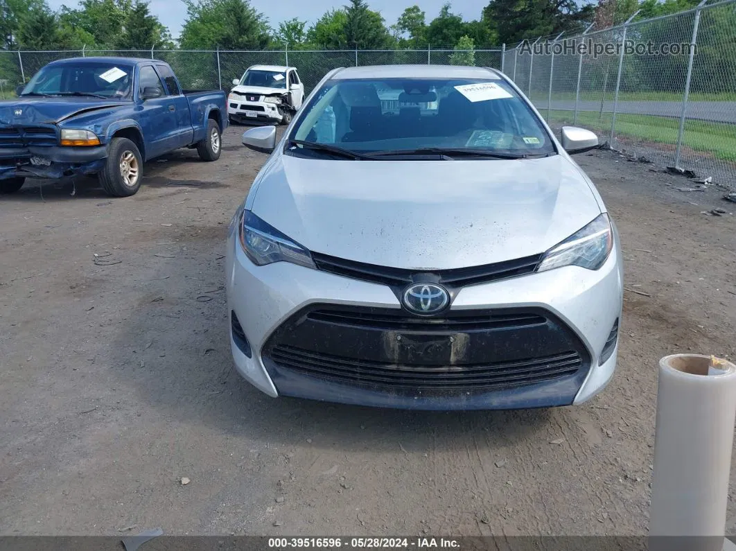 2019 Toyota Corolla Le Silver vin: 5YFBURHE6KP937770