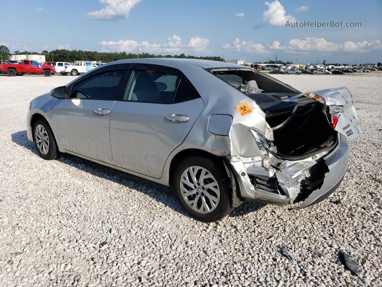 2019 Toyota Corolla L Silver vin: 5YFBURHE6KP943035