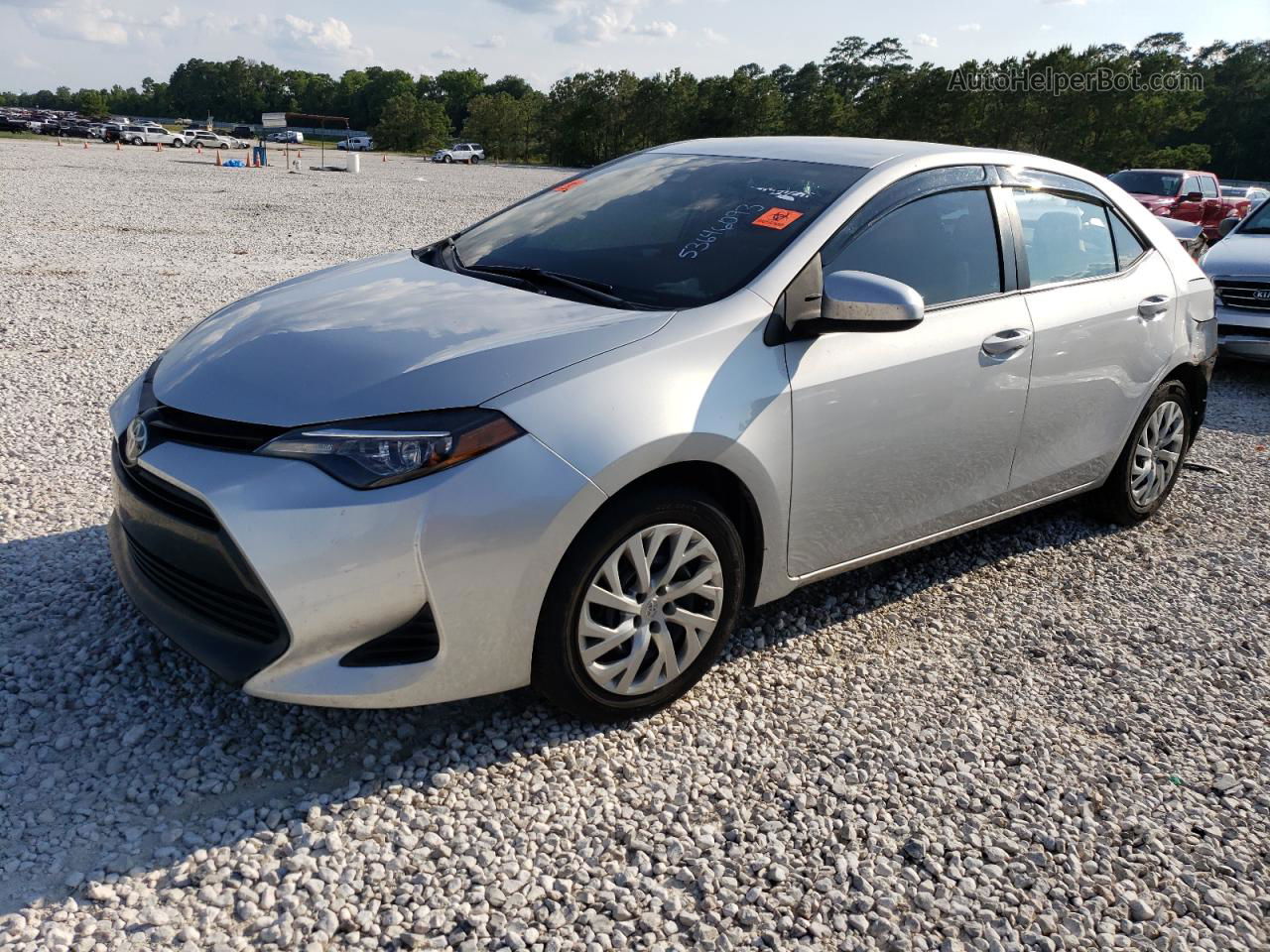 2019 Toyota Corolla L Silver vin: 5YFBURHE6KP943035