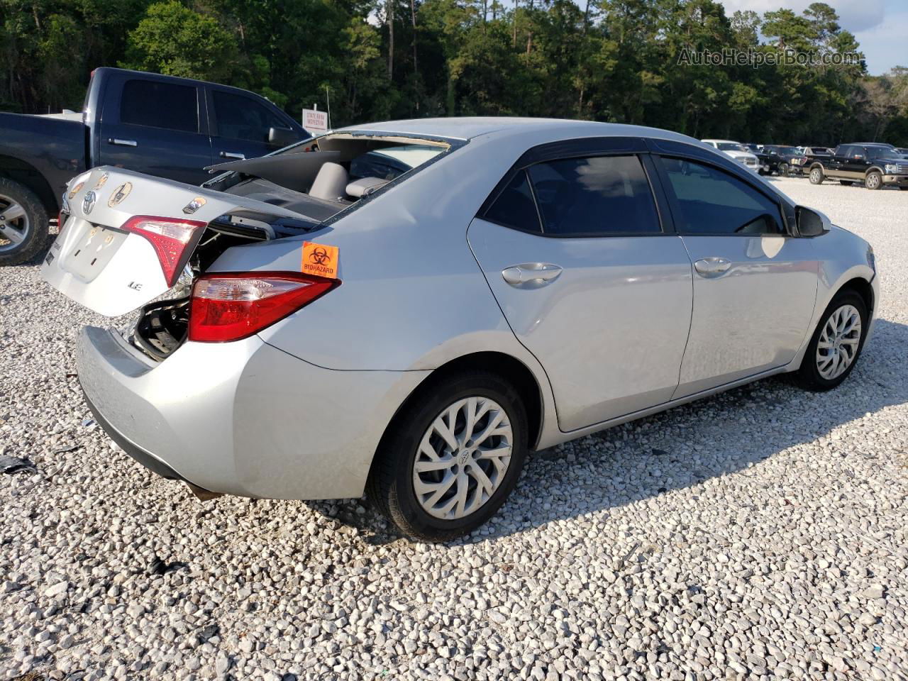 2019 Toyota Corolla L Silver vin: 5YFBURHE6KP943035