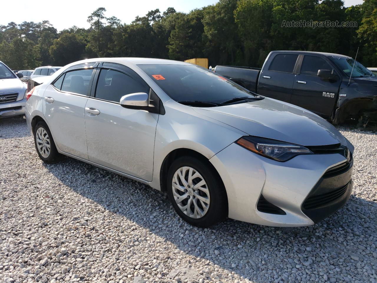 2019 Toyota Corolla L Silver vin: 5YFBURHE6KP943035