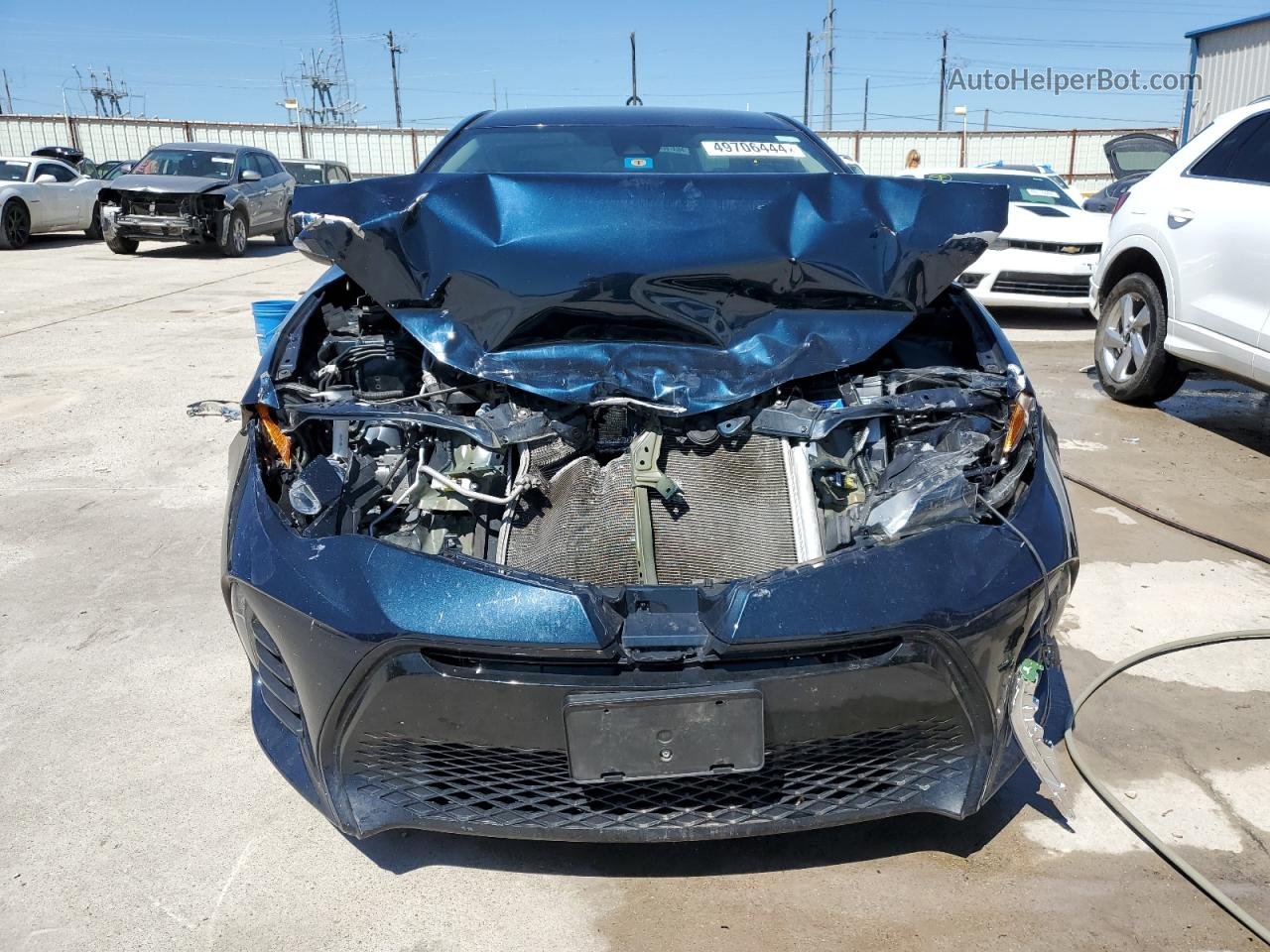2019 Toyota Corolla L Синий vin: 5YFBURHE6KP948221