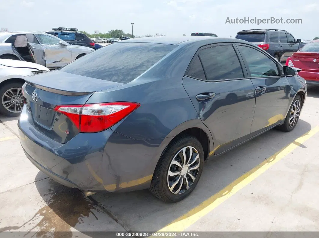 2014 Toyota Corolla S Gray vin: 5YFBURHE7EP020194