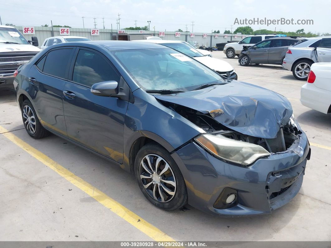 2014 Toyota Corolla S Gray vin: 5YFBURHE7EP020194